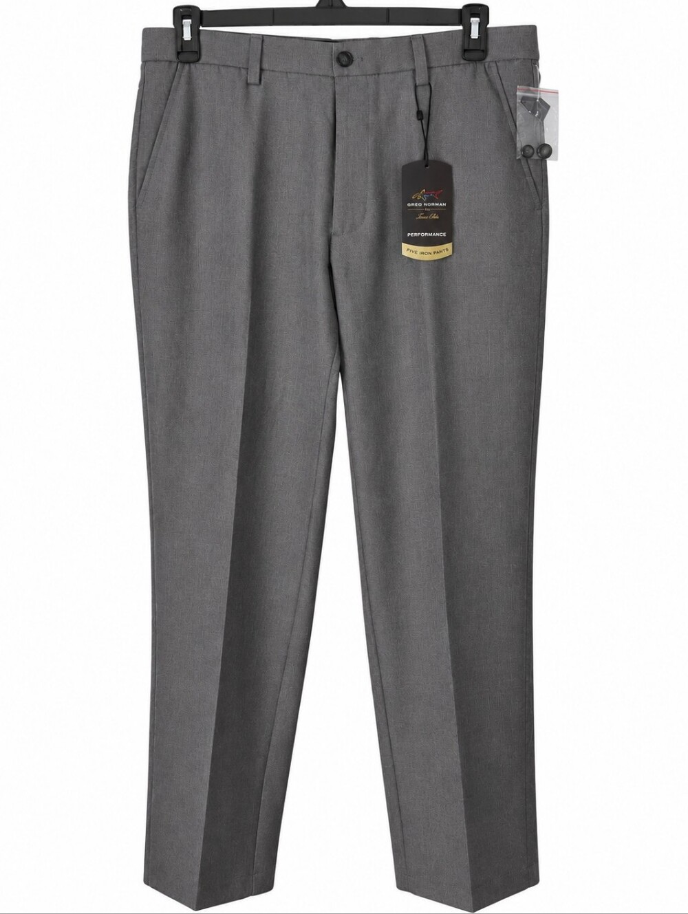 Greg Norman Men’s Performance Classic Pant  Gray 32 x 32 New with Tags